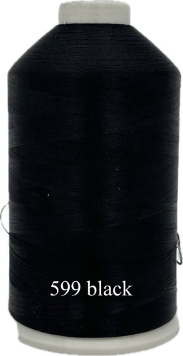 Black Wooly Nylon Thread - 10,000 yds